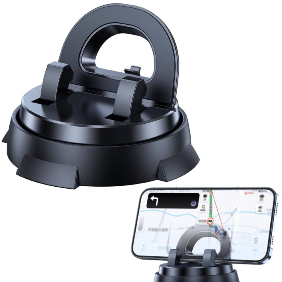 Car Phone Holder Mount With 360 Rotatable Viewing, NonâSlip Secure Grip, Reusable Suction For Dashboard And Windshield 9073542110897