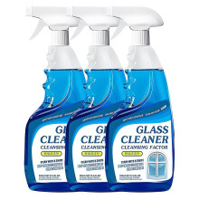 3x16.91Fl.oz Streak Glass Cleaner for Windows and Mirrors, Fast Drying Multi Surface Use