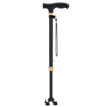 Adjustable LED Walking Cane for Seniors with Ergonomic Non‑Slip Grip and Stable Four‑Legged Base