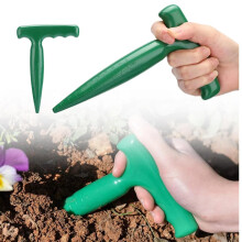 Seed Sowing Tool with Adjustable Sowing Control, Ergonomic Hand Grip, Garden Dibber and Widger Set (1pc)