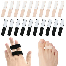 20 Pack Finger Buddy Straps Finger Splint Tape Breathable Foam Support Reusable Washable Wrap for Broken or Sprained Fingers