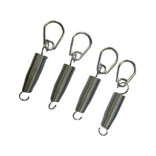 4 Pcs Heavy Tension Bass Drum Pedal Spring Set with Rings, Durable Metal Replacement Parts