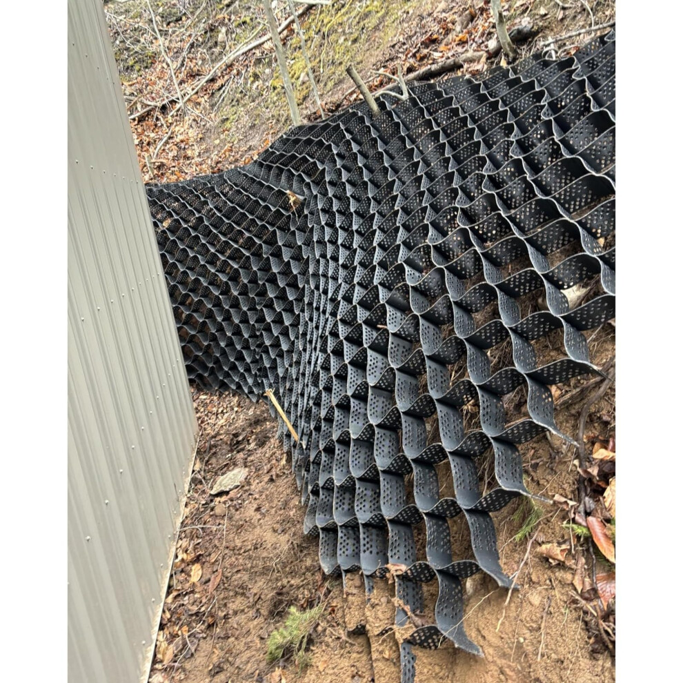 Gravel Grid Hdpe Ground Stabilization, 4In Flexible Geo Cell For Driveways And Slope Reinforcement 9330225442066