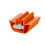 Wall Mounted Toothpaste Dispenser and Squeezer, Hands NoDrill Bathroom Holder, Orange 1