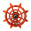 Jouet interactif pour oiseaux,-Perles blanches de couleur orange 1