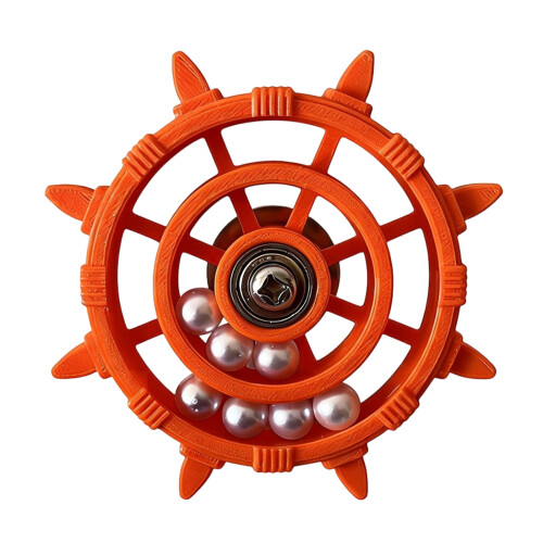 Birds Steering Wheel Entertaining-oranges color white beads