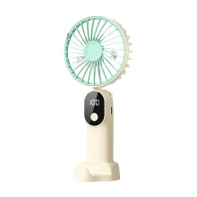 Portable Handheld Fan Portable 6 Speed-Apricot White Mint