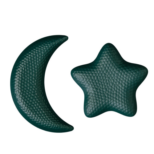 Ramadans Serving Tray Eid Mubarak Moon Star-dark green S