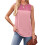 Damen-Oberteil mit Rundhalsausschnitt, Basic,-Rosa XL 1