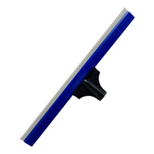 40cm Notched Epoxy Floor Squeegee for Even Coating Control, Durable Rubber Edge, Lightweight Grip