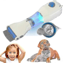 (US plug) Electric Vacuum Head Lice Nit Comb Brush Pet Dog Flea Filter Remover Treatment