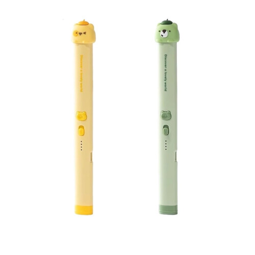 USB Rechargeable Arc Lighter Green Windproof Electric Candle Lighter with Safety Switch and LED Indicator 1