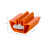 Wall Mounted Toothpaste Dispenser and Squeezer, Hands NoDrill Bathroom Holder, Orange 2
