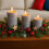 LED Candles with Timer, Set of 3 - Concrete Style 3