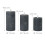 LED Candles with Timer, Set of 3 - Concrete Style 4