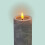 LED Candles with Timer, Set of 3 - Concrete Style 8