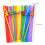 Plastic Drinking Straws 400 Pack NonBendable Decorative Party Straws for Milk Tea and Drinks 5