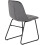Seconique Marlow & Lukas Dining Set (X4 Chairs) Grey Velvet 12