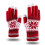 Touch Screen Winter Gloves Warm Stretch Knit Thermal Design with Snowflake Pattern for Running Driving 1