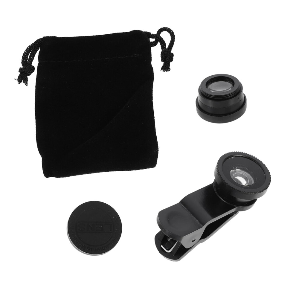 2 In 1 Phone Camera Lens Kit With Wide Angle, Fisheye And Macro Lenses For Smartphones 9330225442936