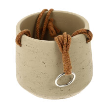 Eco Friendly Cement Wall Mounted Planter, Space Saving Vertical Garden Flower Pot for Home Decor