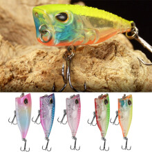 5pcs Mini Popper Lure, 34g, 4cm, Color: AsShown