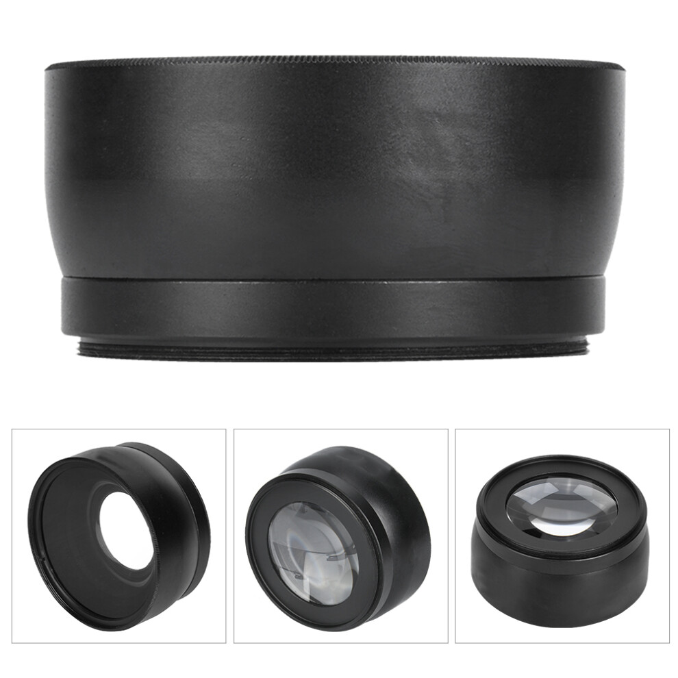 58Mm 0.45X Macro Wide Angle Lens For Dslr Black 4111393740322