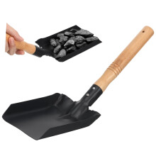 Garden Hand Shovel with Ergonomic Wooden Handle, Lightweight Iron Trowel for Planting and Weeding