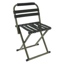 Folding Fishing Chair with Backrest, Lightweight Portable Camping Stool for Beach and Outdoor Use