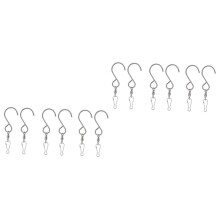 12pcs Stainless Steel Swivel Hooks 360 Rotating RustResistant for Wind Chimes Lanterns Bird Cages