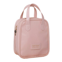 (Upgrade, Pink) Toiletry Handbag Large Capacity Stylish Portable Makeup Storage Pouch for Lipsticks Eyeshdow