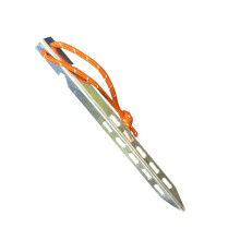 Titanium Tent Stakes Set Lightweight Alloy Pegs for Camping Beach Land with Secure Raised Head