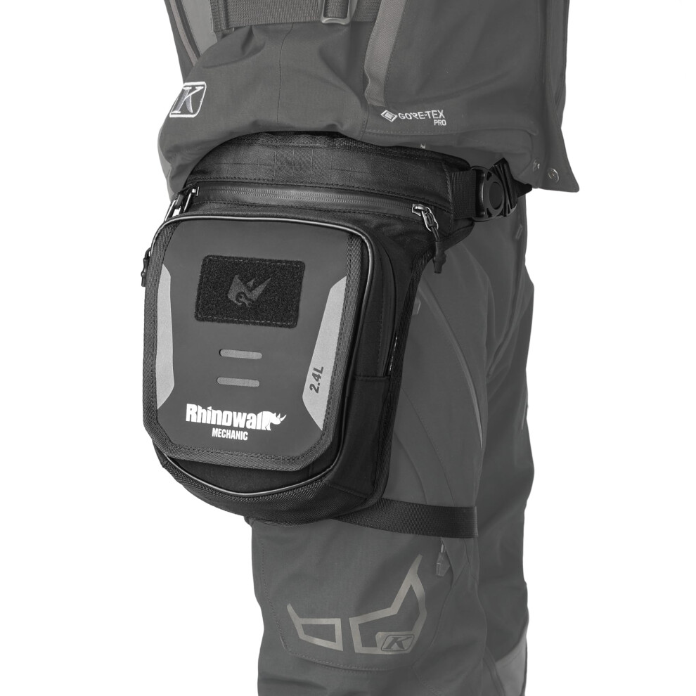 Motorcycle Leg Bag With Adjustable Straps, Waterproof 2.4L Drop Pouch For Riding, Travel, Hiking 9351714590143