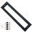 Black Stainless Steel Door Pull Handle Set, Modern Rectangular DoubleSided Grip for Sliding Barn Doors 1