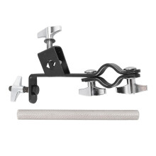 Adjustable Cymbal Arm Clamp for Drum Rack with Flexible Mounting Arm and Stable Metal Support