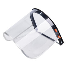 Face Shield for Hard Hat with Aluminum Bracket, Clear PVC FlipUp Visor for Tree Trimming and Woodworking