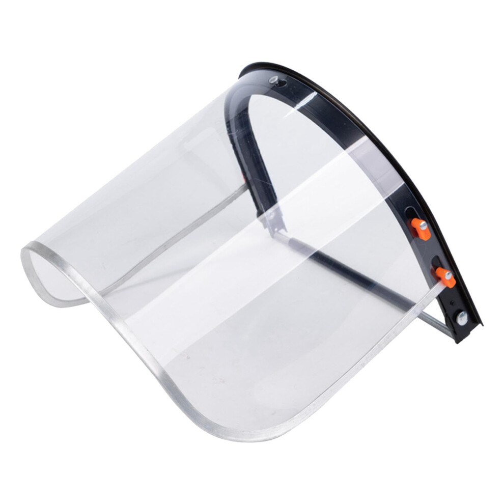 Face Shield For Hard Hat With Aluminum Bracket, Clear Pvc Flipup Visor For Tree Trimming And Woodworking 9771547964308