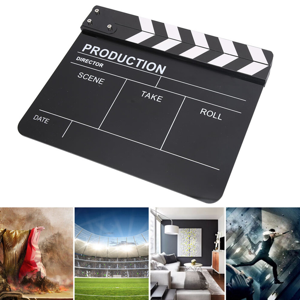Lightweight Acrylic Film Clapperboard Prop 7790334545386