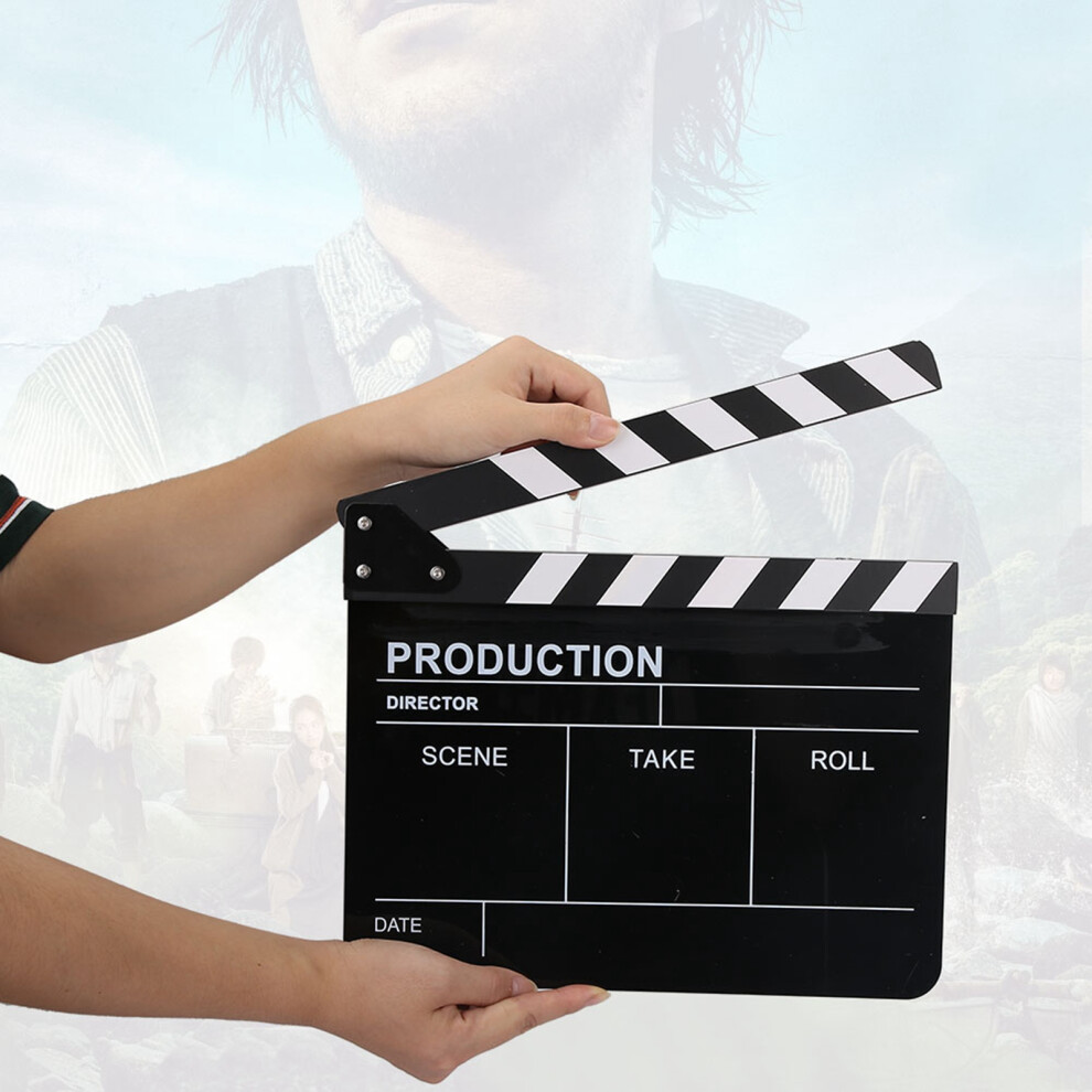 Acrylic Clapperboard Tv Movie Action Prop 7790334501955
