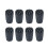 8PCS Hiking Pole Rubber Tips – Durable Trekking Pole Replacement Caps with Protective Covers and Noise Reduction Design 1