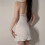 (Pink,M)Abito da notte basic con scollo a V e materiale traspirante per biancheria da notte donna 4