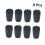 8PCS Hiking Pole Rubber Tips – Durable Trekking Pole Replacement Caps with Protective Covers and Noise Reduction Design 2