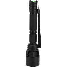 Rechargeable Red LED Flashlight  Lumens Zoomable Beam 3 Modes Handheld Light for Camping