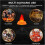 (B) 3D Fake Flame Lamp,110V Electric Campfire Artificial Flickering Flame Table Lamp 3