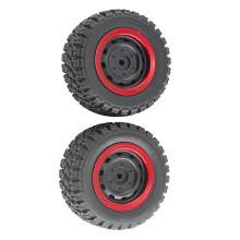 2Pcs RC Car Wheels and Tires 1/16 Scale Direct Replacement Set for 16103 16103Pro 16106 16106Pro Models