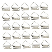 100pcs Picture Frame Hangers Metal Hooks Set, Secure Triangle Design for Wall Art and Mirrors