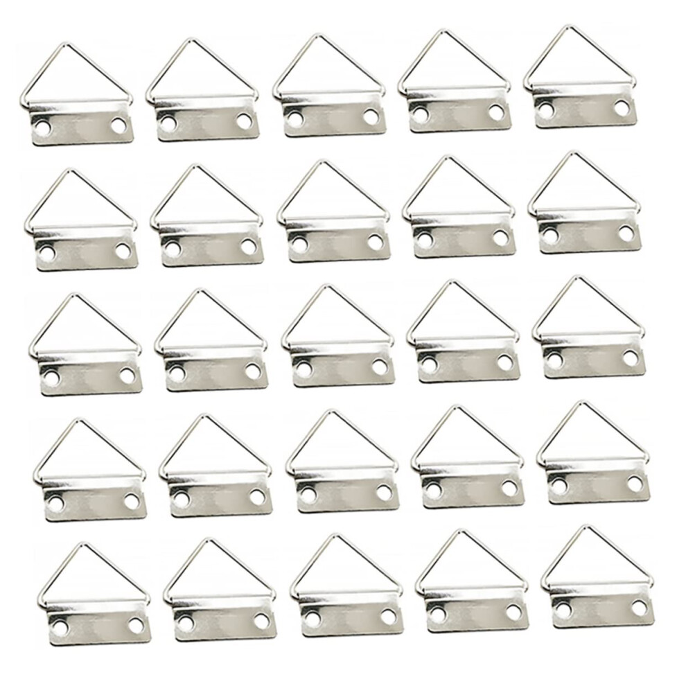100Pcs Picture Frame Hangers Metal Hooks Set, Secure Triangle Design For Wall Art And Mirrors 9771547964810