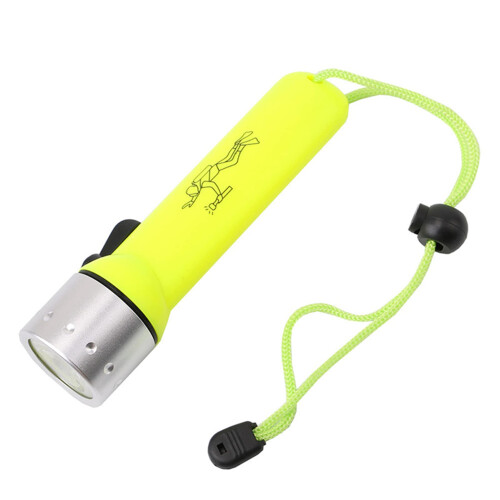 Underwater Flashlight Waterproof Brightness LED Diving Torch Rechargeable Light for Camping