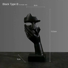 (Style H) Abstract Face Statue Sculptures and Figurines Decoration Nodic Home Decor Luxury Living Room Decoration Figurines for Interior
