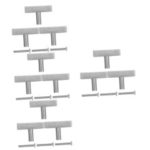 12pcs Stainless Steel T Bar Cabinet Handles Set for Modern Kitchen Dresser and Bathroom Drawers